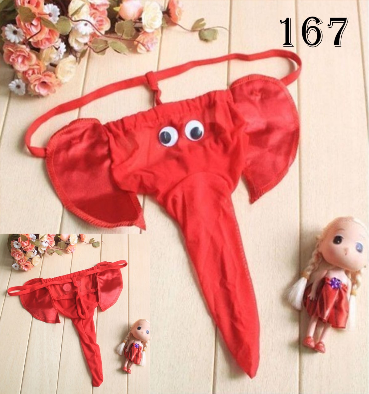 شورت فانتزی مردانه طرح فیل  کد 167
