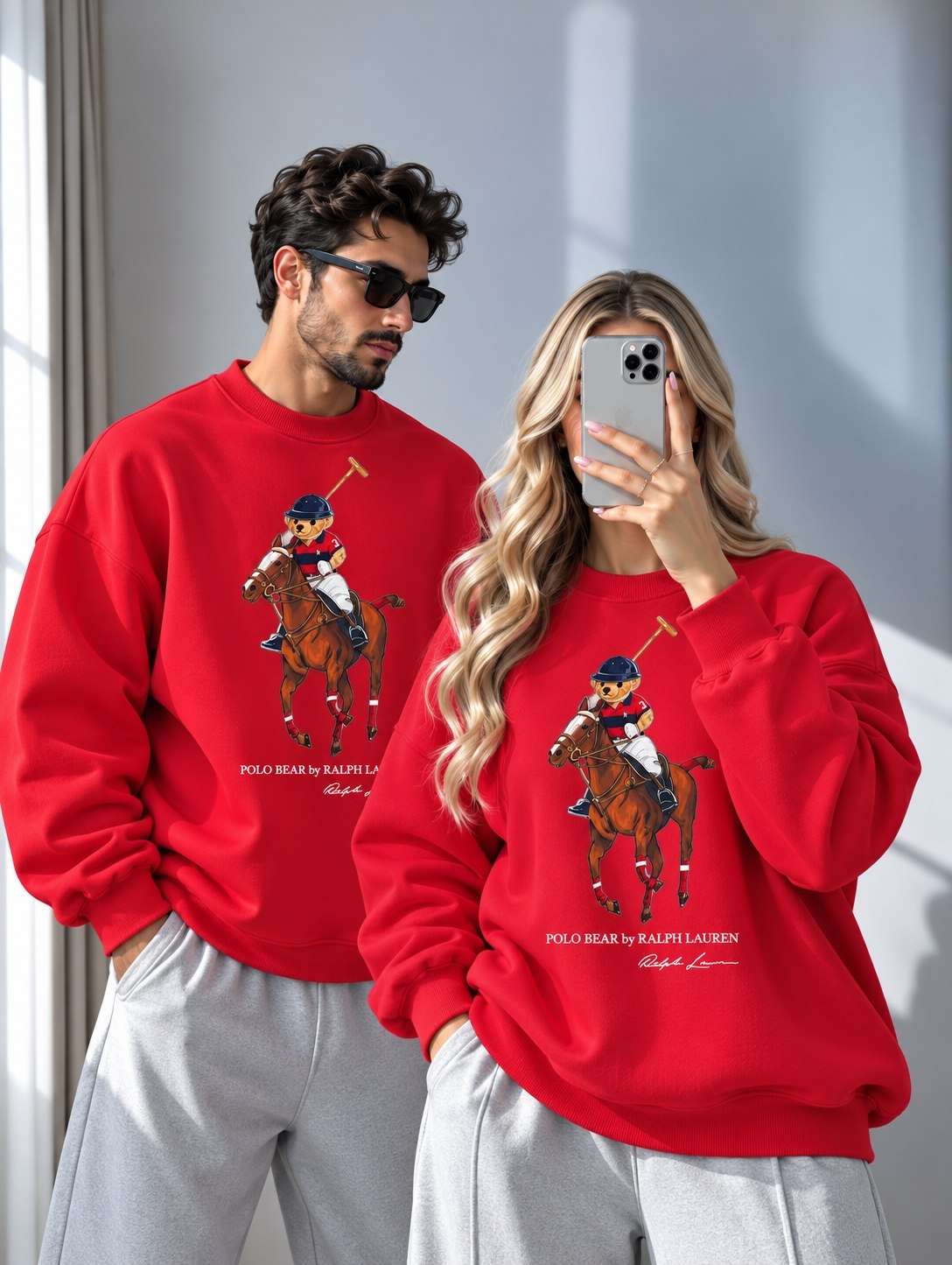 بلوز دورس زنانه توکرکی یقه گرد طرح پولو polo beer کد ۸۰۷۶۷
