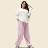 ست بلوز و شلوار زنانه دورس پنبه لاکرا دمپا استوپردار مدل Project Me